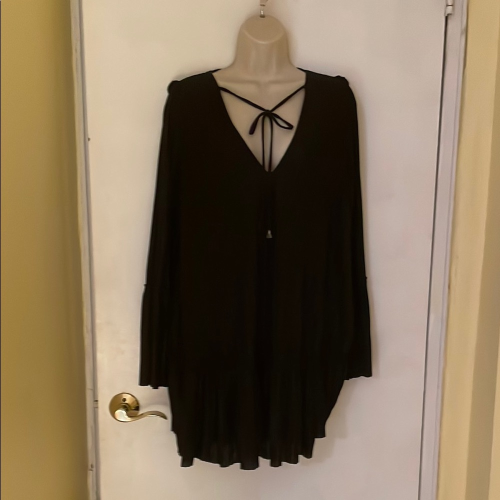 Free People Black Blouse with Modern Elegance